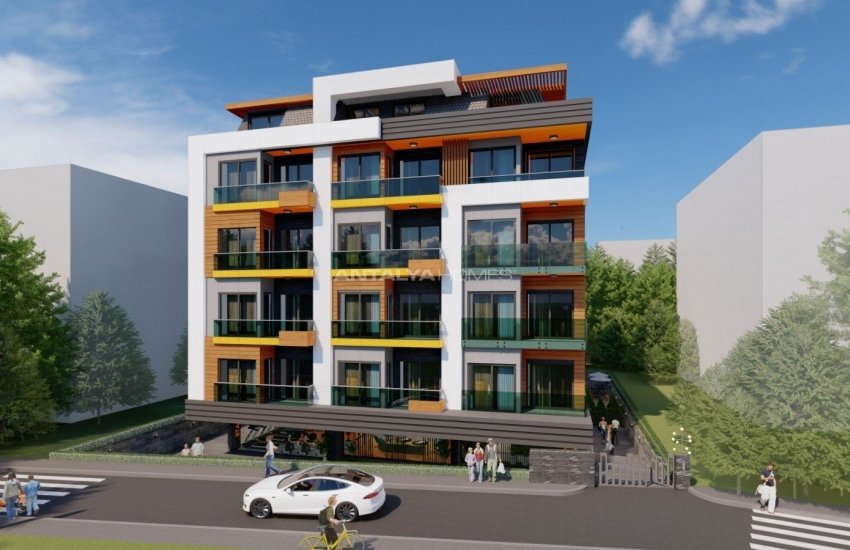 High-ceilinged Apartments Close to All Amenities in Alanya 1