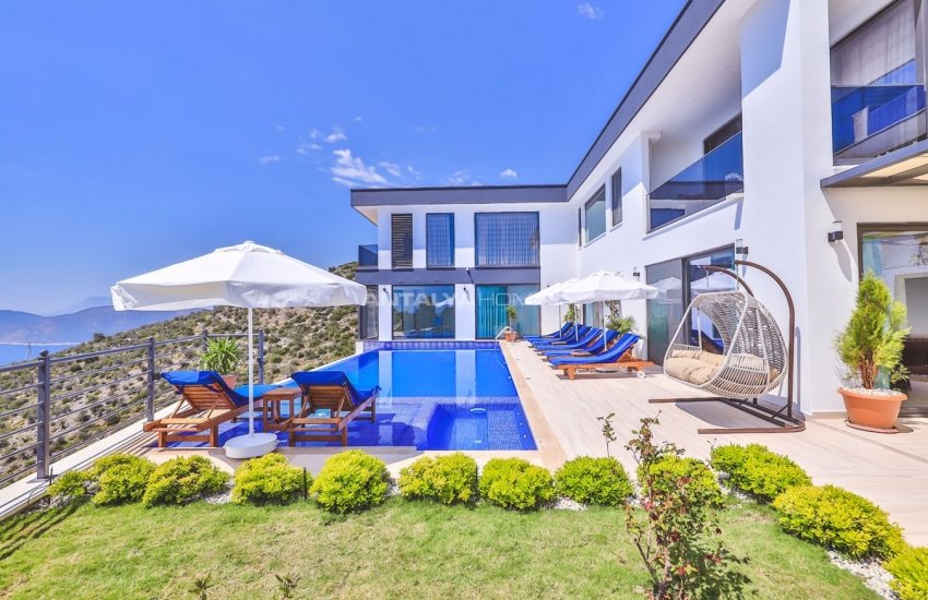 Spacious and Modern Villas with Panoramic Sea View in Kalkan 3