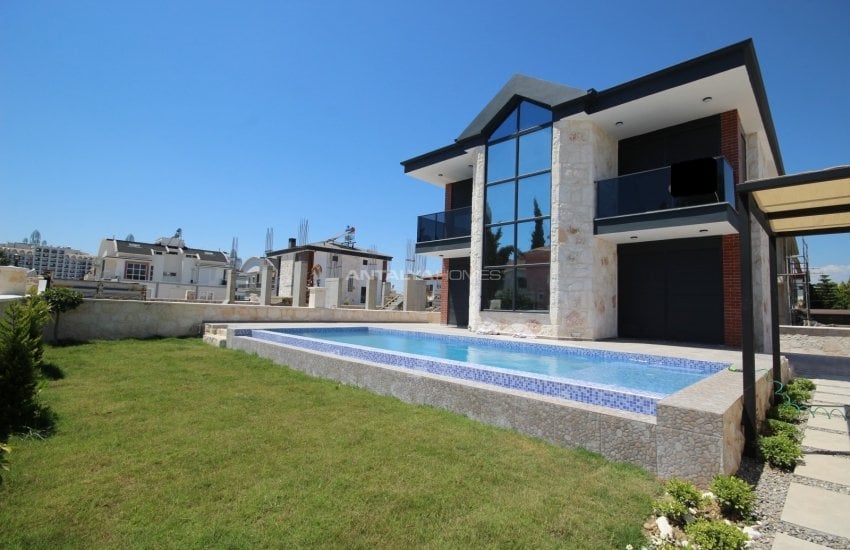 Modernly Designed Detached Stone Villas with Pool in Belek 2