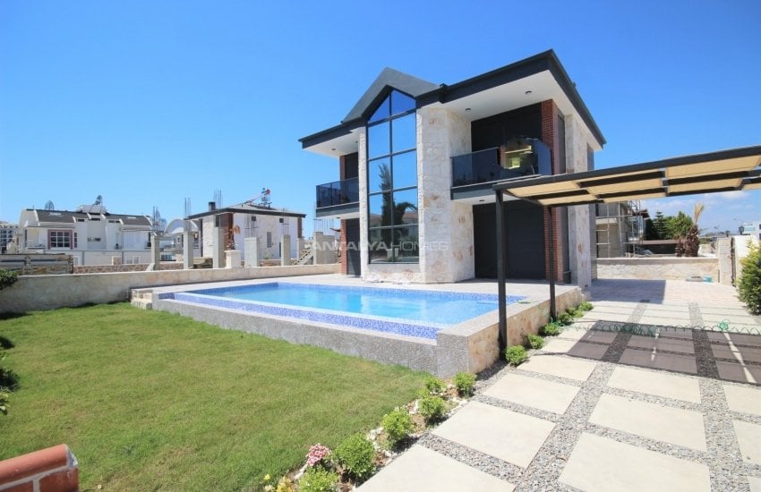 Modernly Designed Detached Stone Villas with Pool in Belek 3