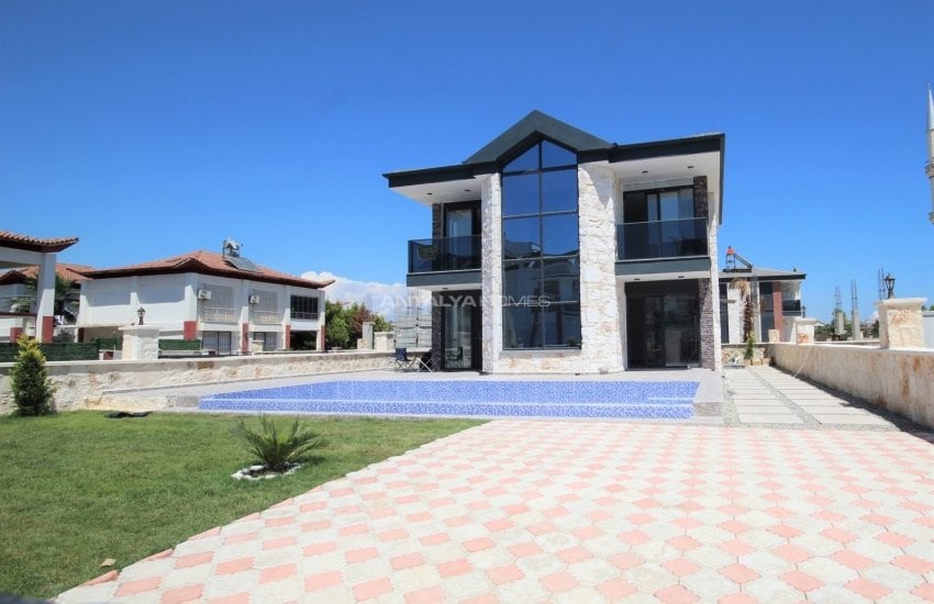 Modernly Designed Detached Stone Villas with Pool in Belek 5