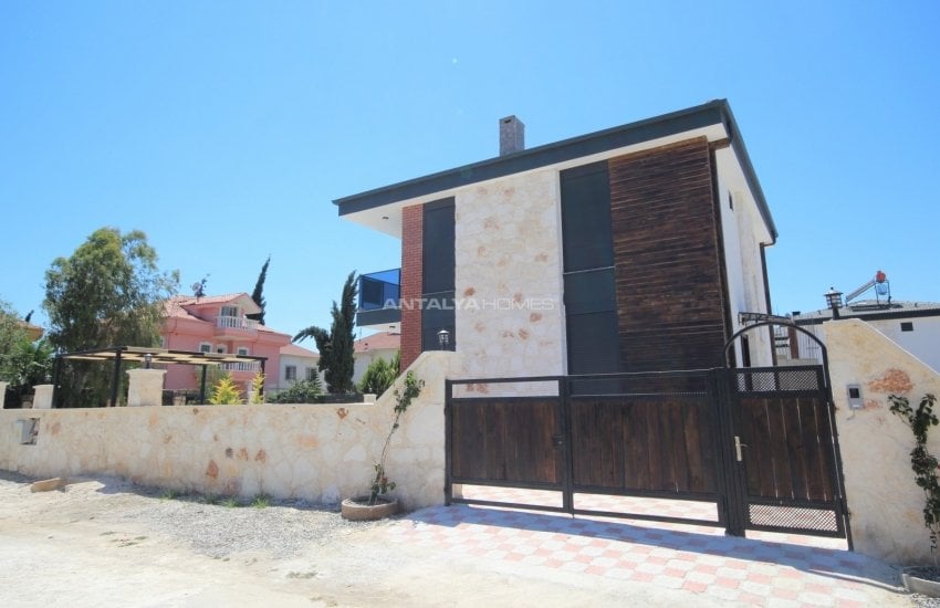 Modernly Designed Detached Stone Villas with Pool in Belek 9