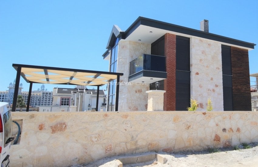 Modernly Designed Detached Stone Villas with Pool in Belek 10
