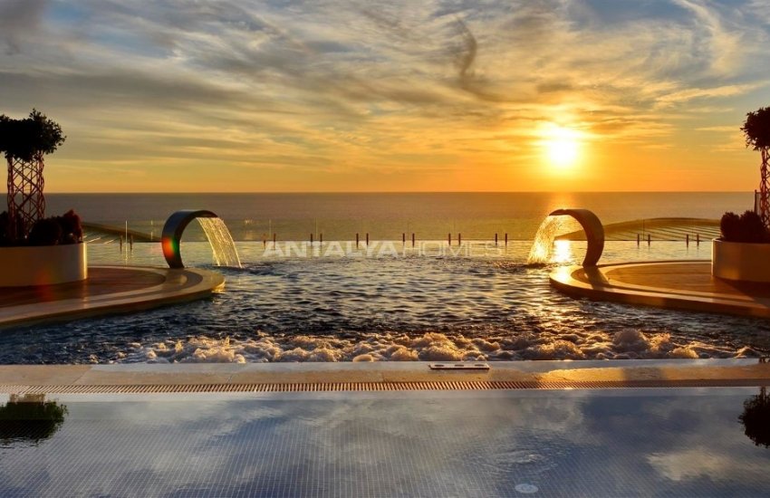 عقارات فاخرة للبيع بمفهوم فندق 5 نجوم في كوناكلي 14