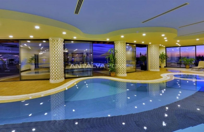 عقارات فاخرة للبيع بمفهوم فندق 5 نجوم في كوناكلي 17