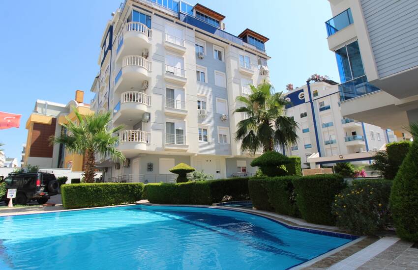Möblierte Wohnung In Einem Komplex Mit Pool In Konyaaltı 0