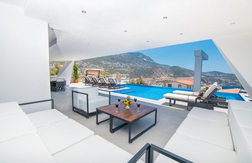 Classy Kalkan Villa with Infinity Pool Overlooking the Sea 13