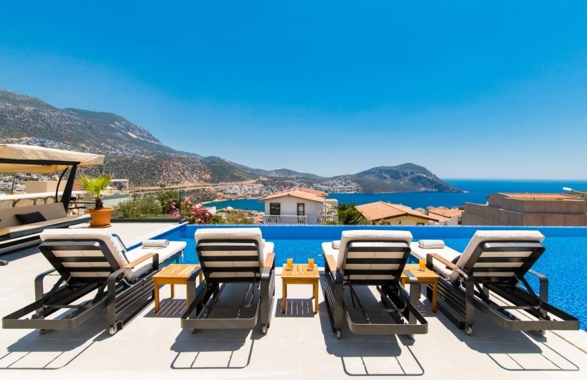 Classy Kalkan Villa with Infinity Pool Overlooking the Sea 10