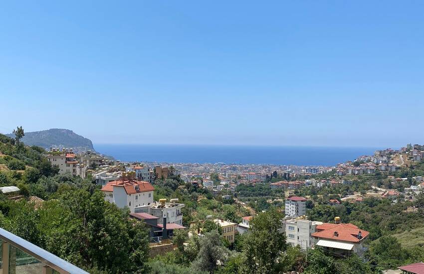 Cozy Villas with Sea and Castle Views in Alanya Bektas