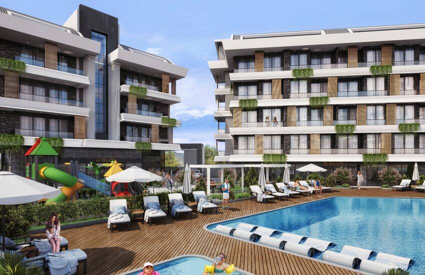 New Build Apartments with Swimming Pool in Alanya Oba