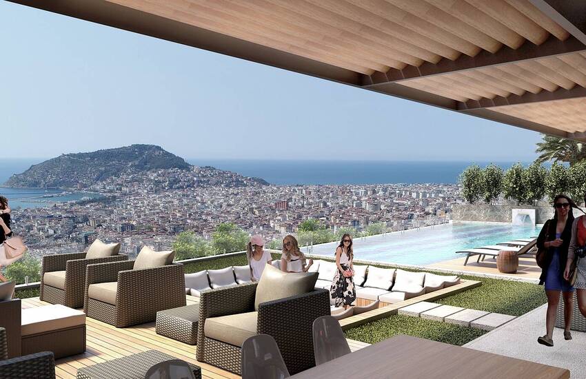 Advantageously Located Apartments in a Complex in Alanya