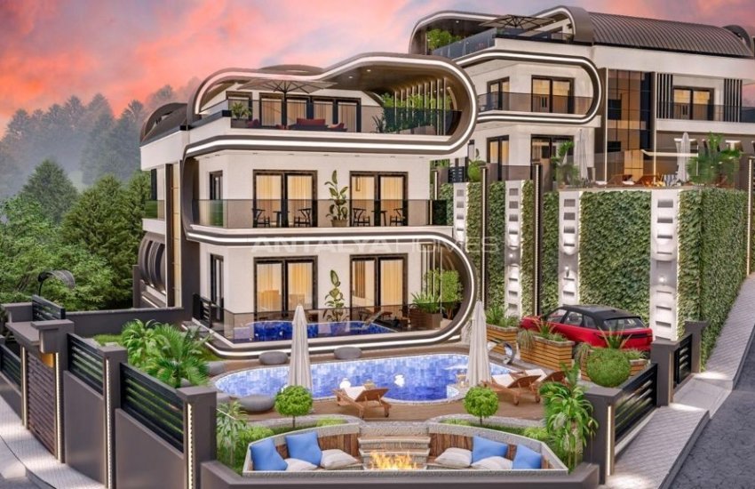 Роскошные Виллы с Современным Дизайном у Моря в Аланье 2