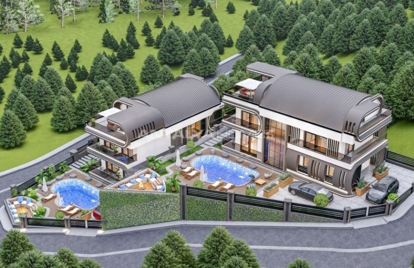 Роскошные Виллы с Современным Дизайном у Моря в Аланье 9