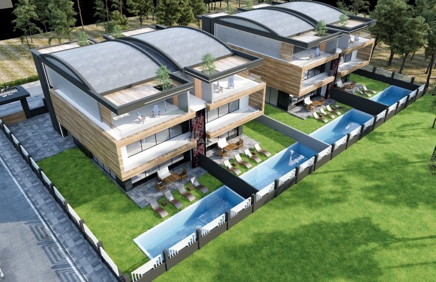 Semi-detached Villas Close to the Beach in Antalya Guzeloba 4