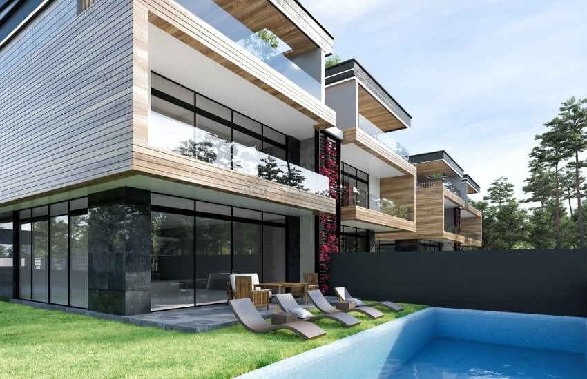 Semi-detached Villas Close to the Beach in Antalya Guzeloba 5