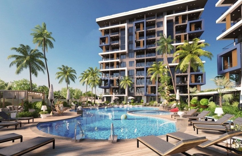 Chic Flats with Panoramic Sea and Castle Views in Alanya 11