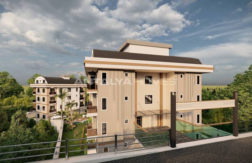 Alanya'da Deniz ve Kale Manzaralı Villa Konseptli Daireler 12