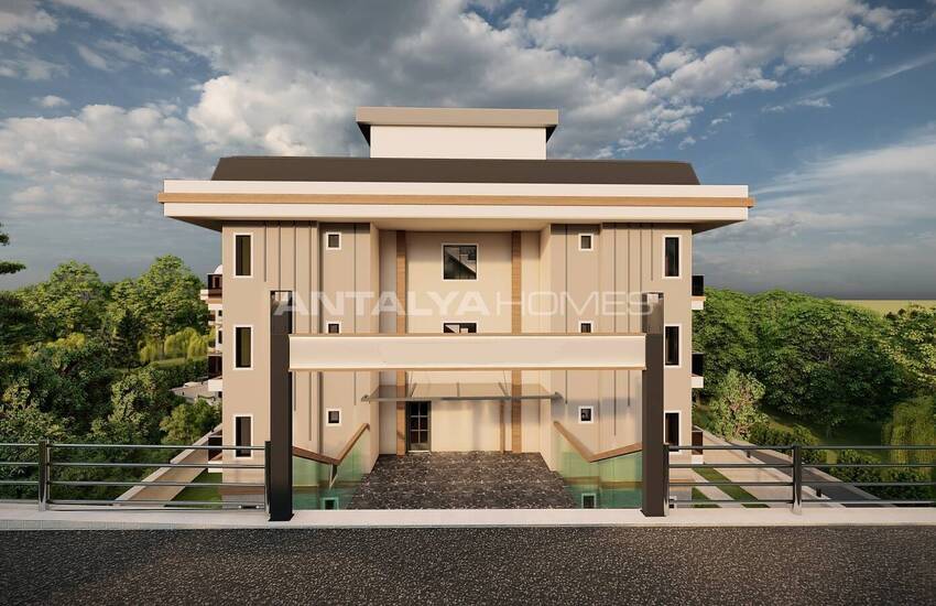 Alanya'da Deniz ve Kale Manzaralı Villa Konseptli Daireler 13