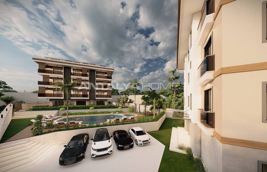 Alanya'da Deniz ve Kale Manzaralı Villa Konseptli Daireler 14