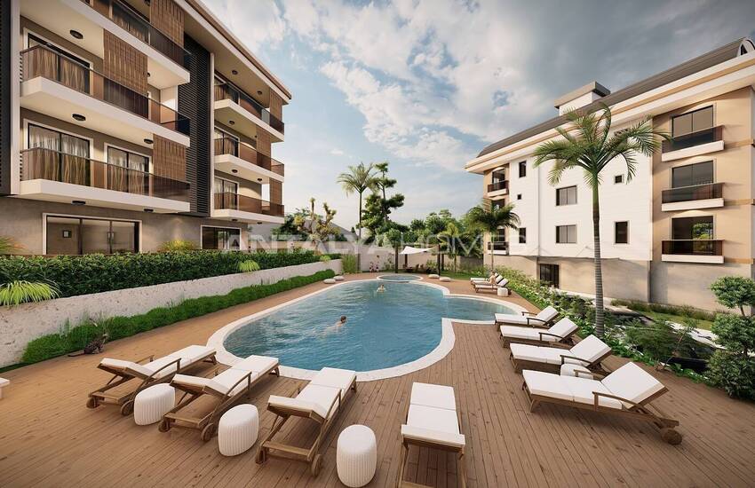 Alanya'da Deniz ve Kale Manzaralı Villa Konseptli Daireler 6