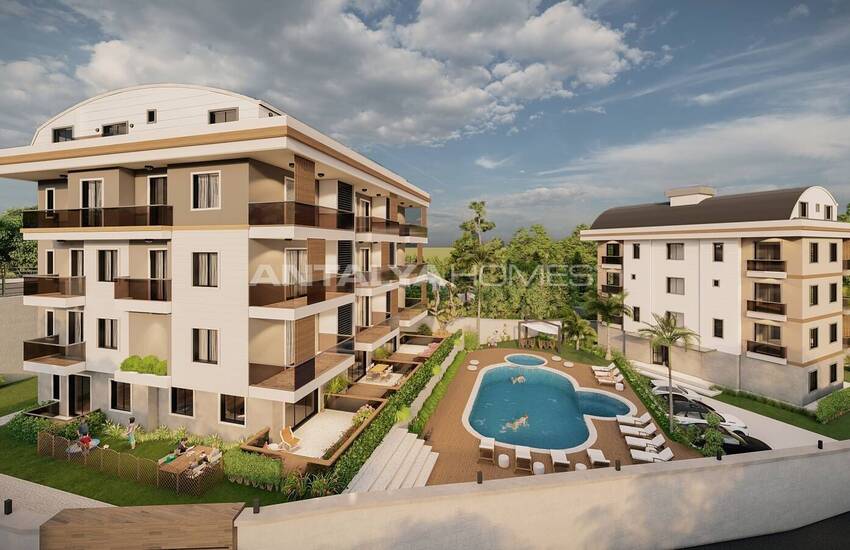 Alanya'da Deniz ve Kale Manzaralı Villa Konseptli Daireler 2