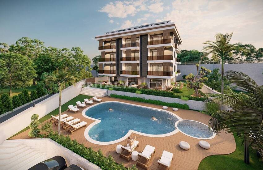 Alanya'da Deniz ve Kale Manzaralı Villa Konseptli Daireler 4