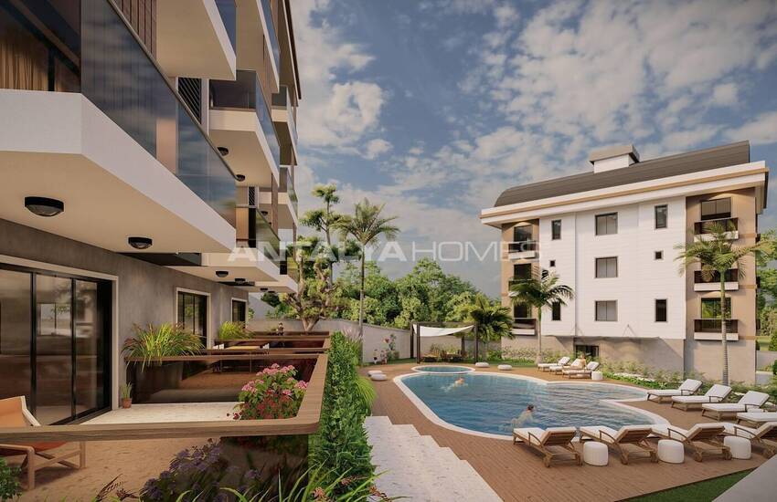 Alanya'da Deniz ve Kale Manzaralı Villa Konseptli Daireler 10