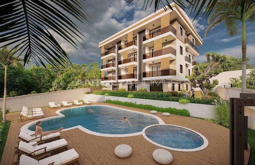 Alanya'da Deniz ve Kale Manzaralı Villa Konseptli Daireler 8