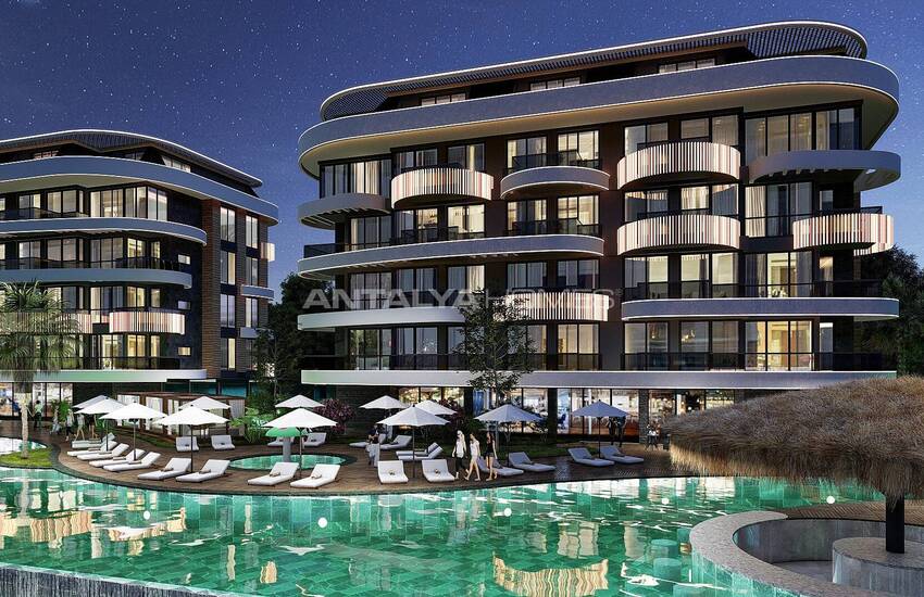 Modern Lägenheter Med Utsikt Över Medelhavet I Alanya Kestel 10