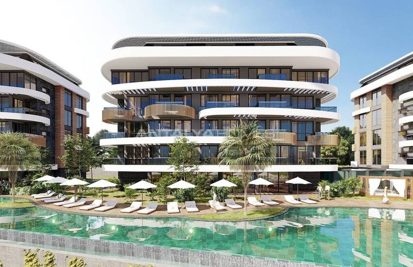 Modern Lägenheter Med Utsikt Över Medelhavet I Alanya Kestel 20