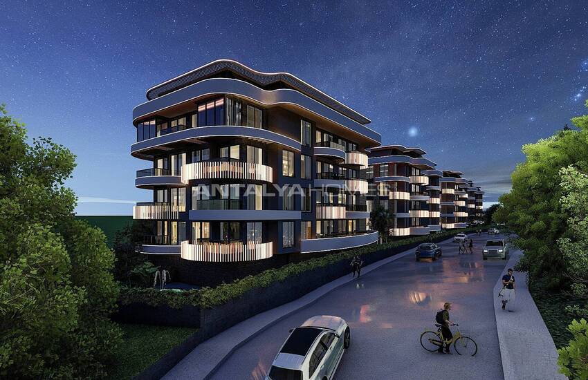 Modern Lägenheter Med Utsikt Över Medelhavet I Alanya Kestel 22