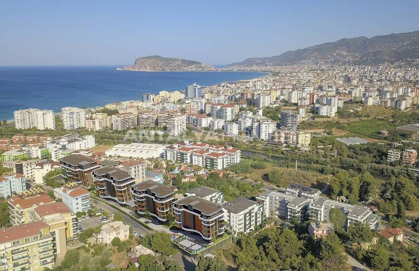 Modern Lägenheter Med Utsikt Över Medelhavet I Alanya Kestel 23