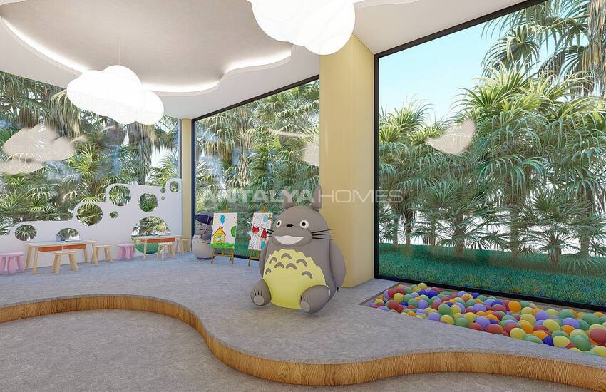 Modern Lägenheter Med Utsikt Över Medelhavet I Alanya Kestel 35