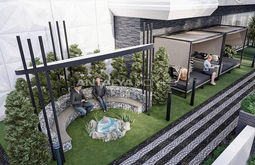 Квартиры в Махмутларе в Комплексе со Множеством Удобств 13