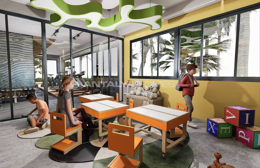 Квартиры в Махмутларе в Комплексе со Множеством Удобств 20