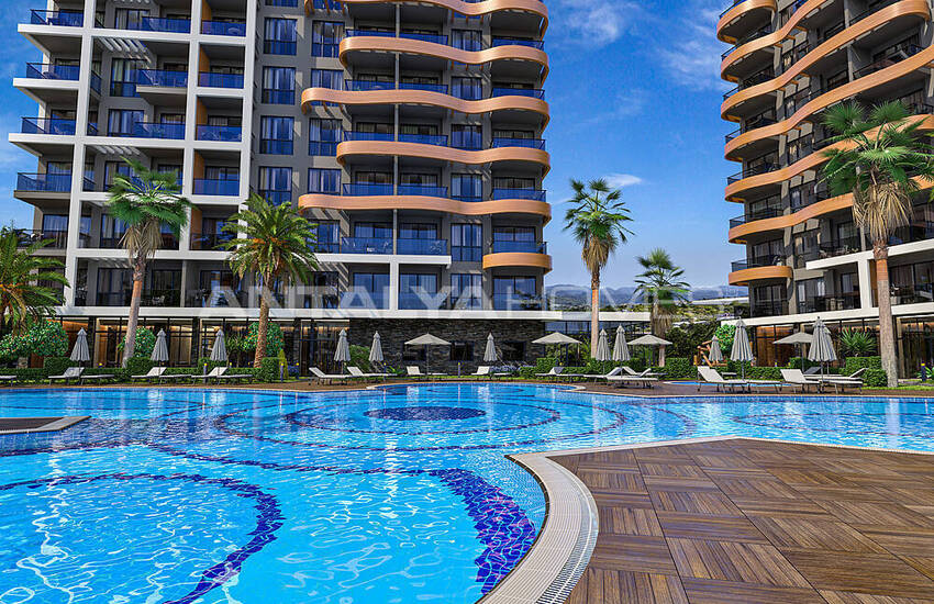 Luxury Apartments in a Residential Complex in Alanya