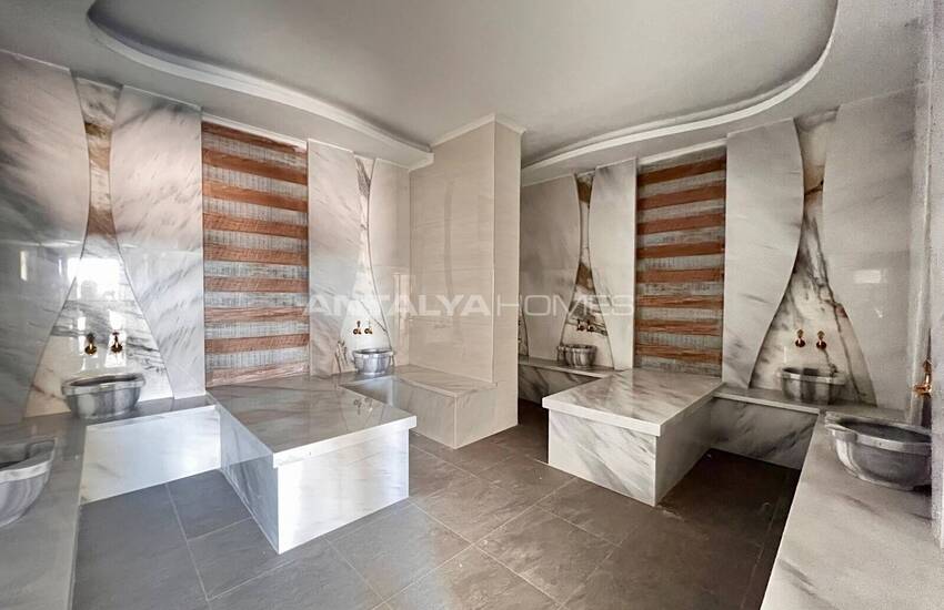 Квартиры в Алании, Авсаллар в комплексе с частным пляжем 19