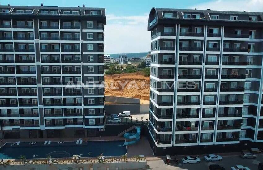 Квартиры в Алании, Авсаллар в комплексе с частным пляжем 4