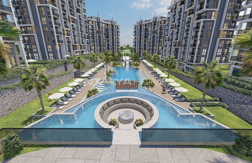 Apartments in a Complex with Rich Social Amenities in Alanya