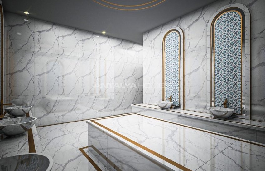 شقق بموقع جيد مطلة على البحر مع حوض سباحة في ألانيا 7