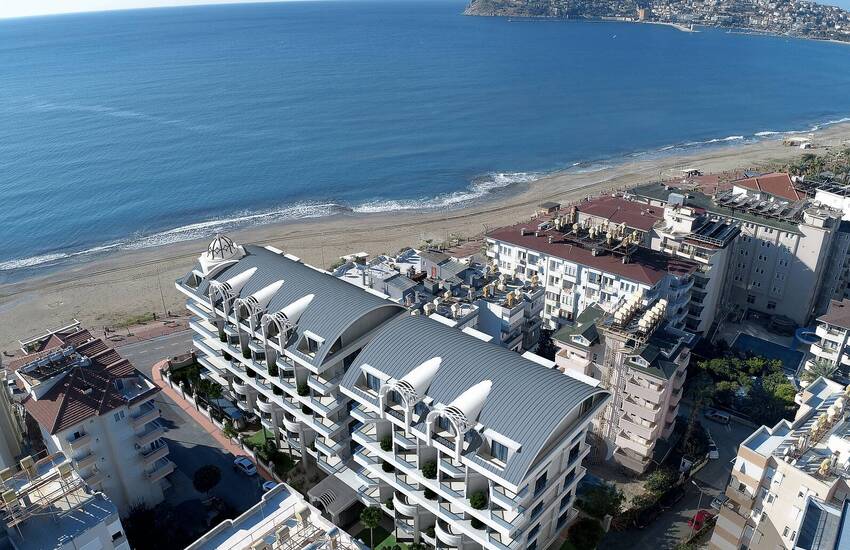 Väl Belägna Bländande Lägenheter Vid Havet I Alanya