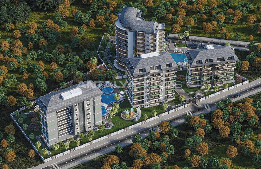 Immobiliers Contemporains Avec Vue Sur Mer À Alanya Avsallar