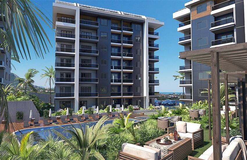 Lägenheter I Ett Komplex Med Många Faciliteter I Alanya