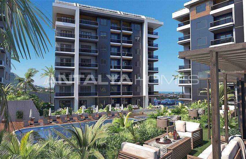 Appartementen In Een Complex Met Talrijke Faciliteiten In Alanya