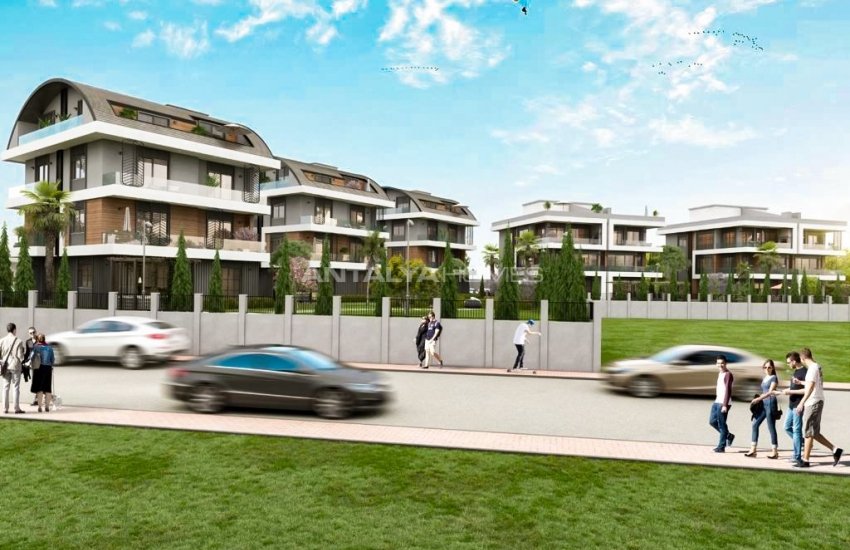 Contemporary Designed Chic Semi Detached Villas in Alanya Center 13