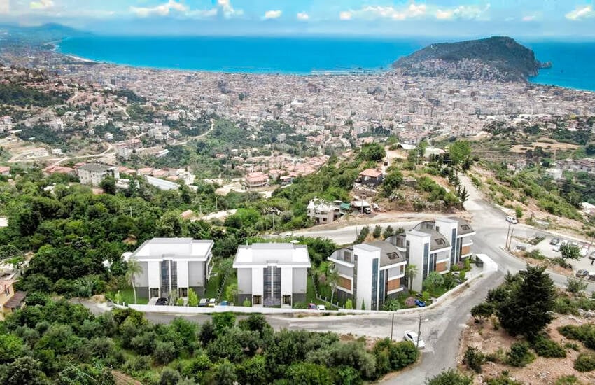 Contemporary Designed Chic Semi Detached Villas in Alanya Center 1