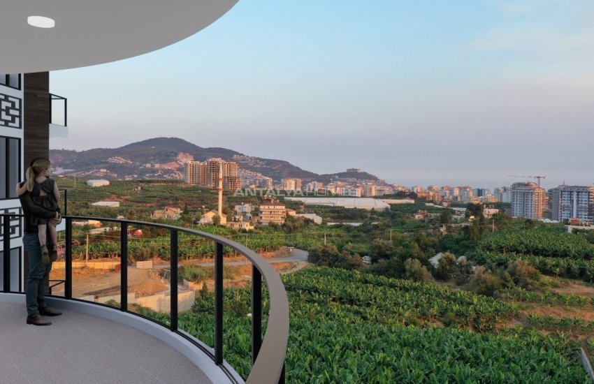 Spacious Flats with City and Sea Views in Alanya Mahmutlar 1