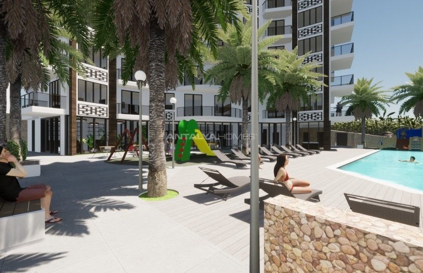 Spacious Flats with City and Sea Views in Alanya Mahmutlar 5