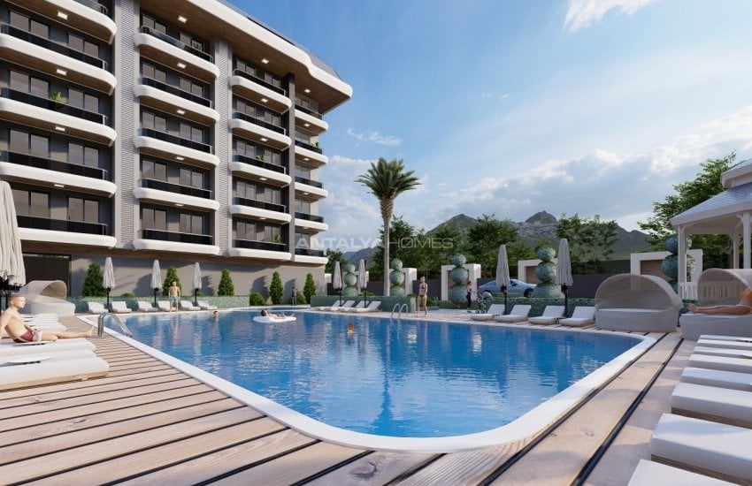 Immobilien In Einem Projekt Mit Privatstrand In Alanya 1