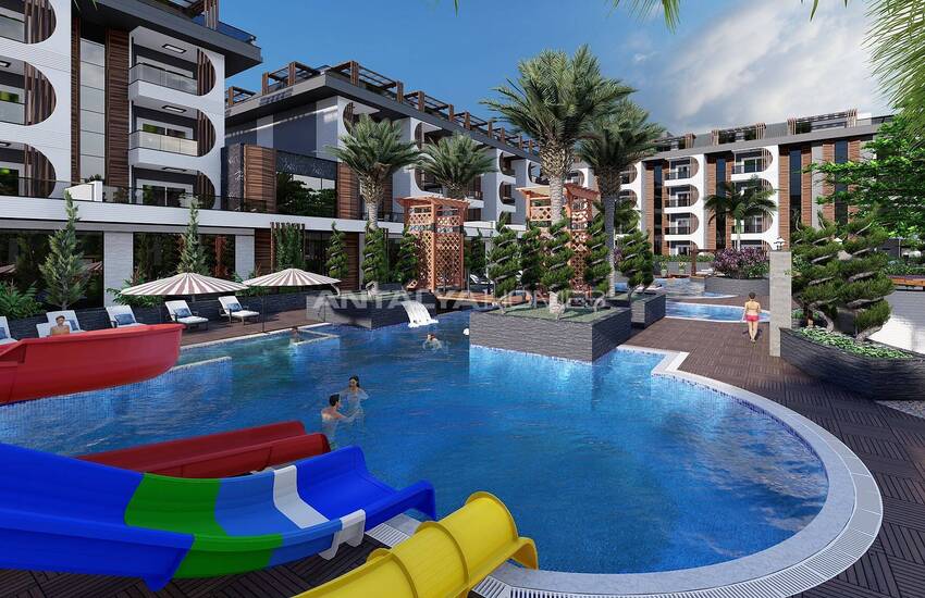 Havsutsikt Lägenheter I Ett Komplex I Alanya Avsallar 9